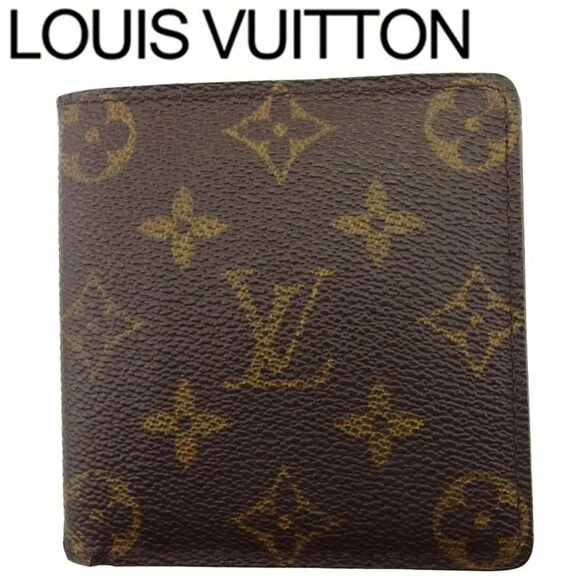 LOUIS VUITTON Bifold Billfold Monogram Authentic Used